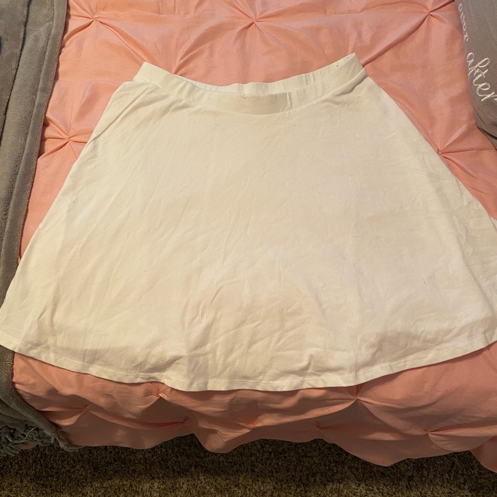 white skirt